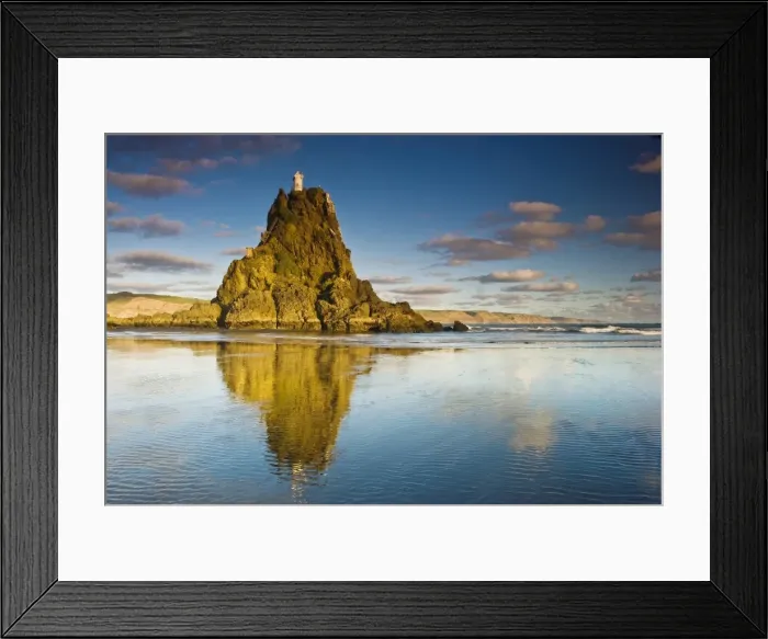 Framed Print : Golden nugget with lighthouse on top Framed Print : Golden nugget with lighthouse on top
