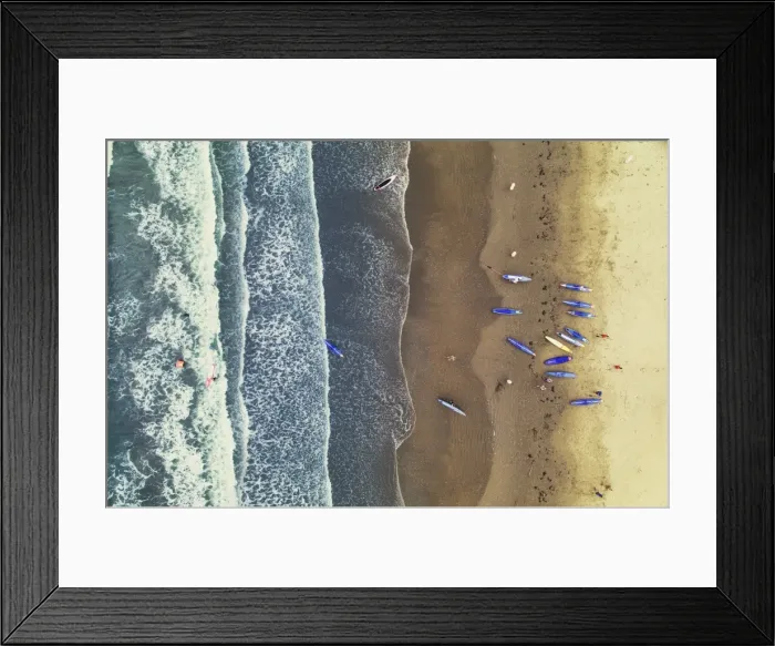 Framed Print : Kayaks at Orewa beach Framed Print : Kayaks at Orewa beach