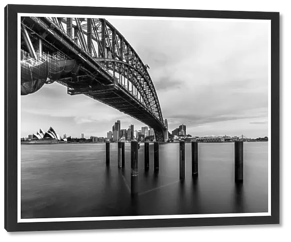 View of Harbour Bridge & Opera House, Sydney, New South Wales, Australia
