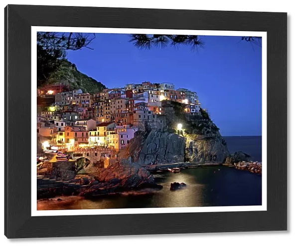 Night lights of Cinque Terre