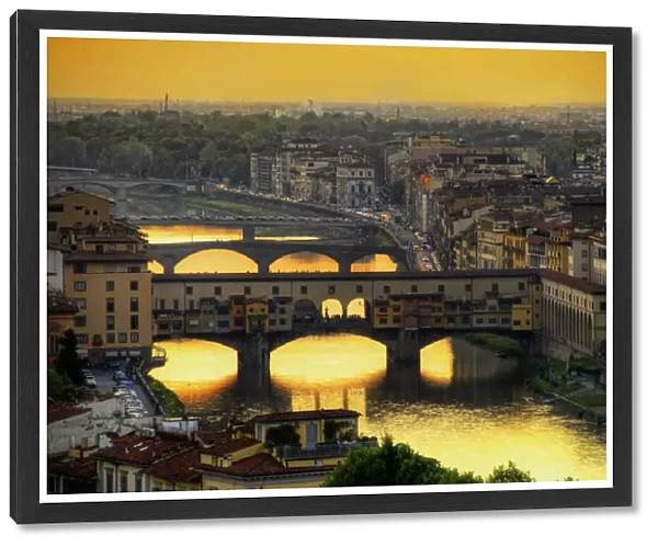 Old Bridge, Florence at dusk