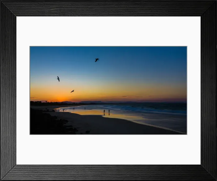 Framed Print : Byron Bay, Australia, in blue hour