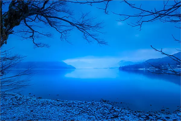 Lake Chuzenji, late winter morning view