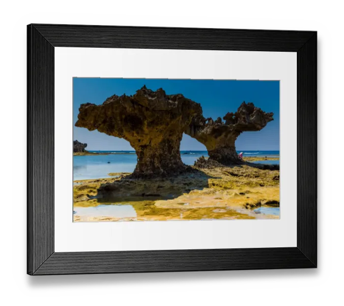 Framed Print : Heart rock, Kouri-jima Island, Okinawa