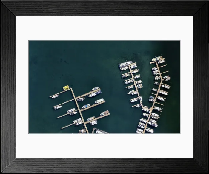 Framed Print : Sailing boats anchored