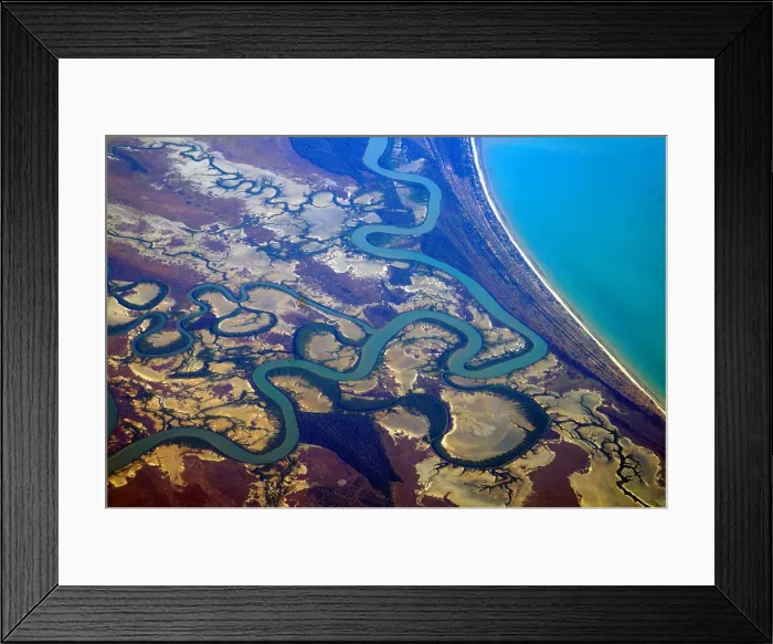 Framed Print : Coastal geomorphology