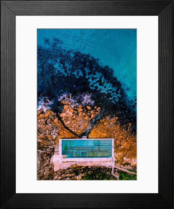 Framed Print : Freshwater Pool Aerial Framed Print : Freshwater Pool Aerial