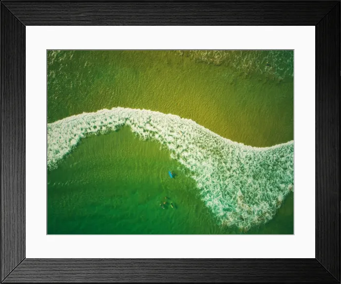 Framed Print : Green Seas