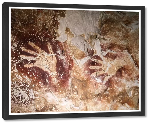 Prehistoric Petroglyph Rock Art Paintings in East Kalimantan, Borneo, Indonesia