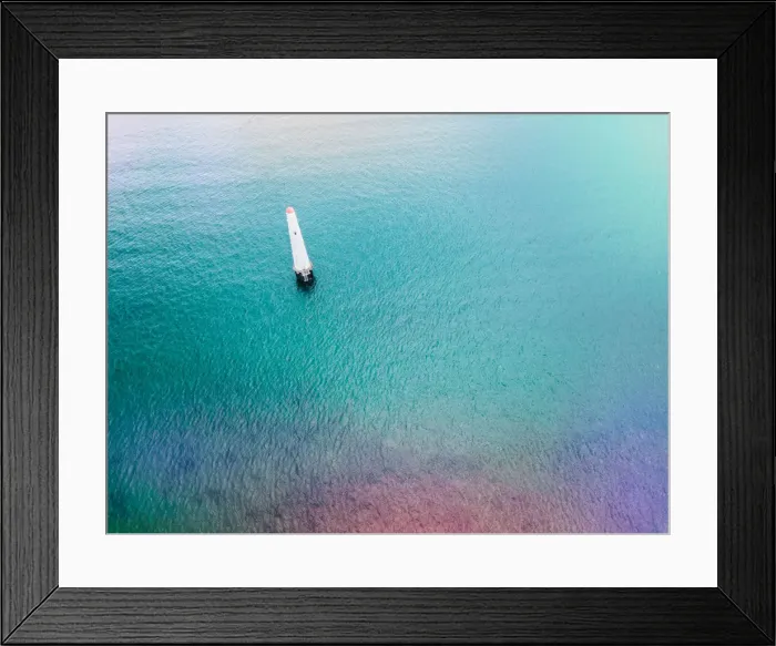 Framed Print : Aerial view of the Port Melbourne and Princess Pier Framed Print : Aerial view of the Port Melbourne and Princess Pier
