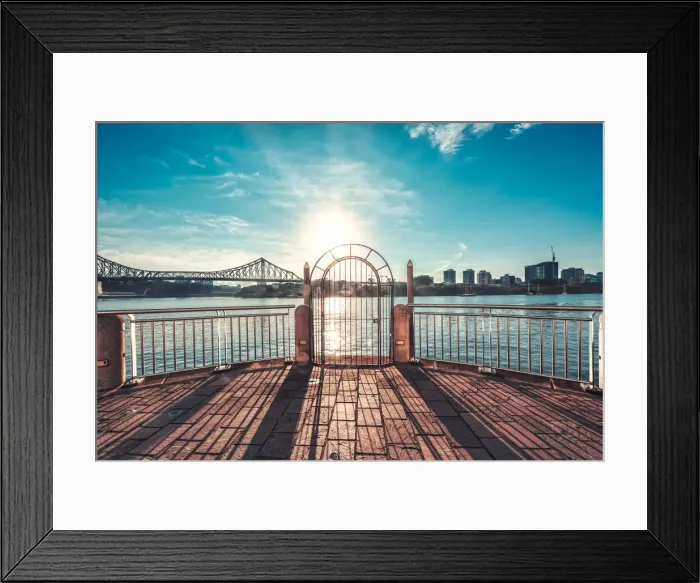 Framed Print : Ocean view in Brisbane city