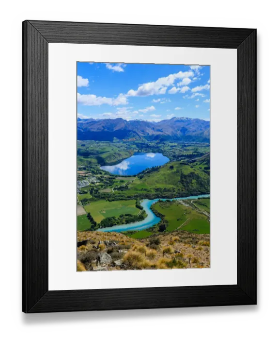 Framed Print : Lake and River View