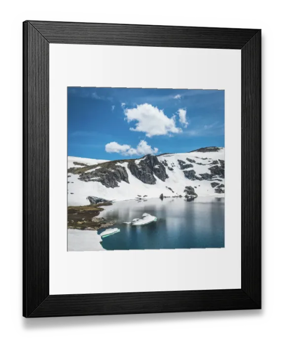 Framed Print : Blue Lake in the Australian Alps Framed Print : Blue Lake in the Australian Alps