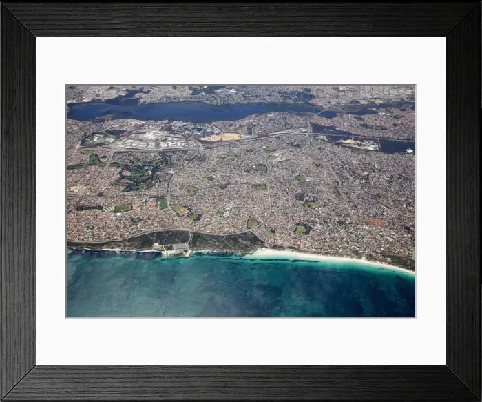 Framed Print : horizontal, color, photography, no people, outdoors, day, aerial view, coastline Framed Print : horizontal, color, photography, no people, outdoors, day, aerial view, coastline
