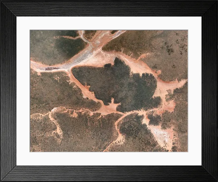 Framed Print : Estuary with winding river Framed Print : Estuary with winding river