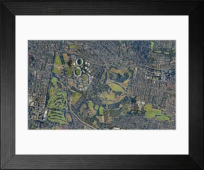 Framed Print : Aerial view, Australia, City, Cityscape, Cricket, criket, Moore Park Golf, New South Wales, Outdoors, Overhead View, Photography, Stadium, Sydney, trek Framed Print : Aerial view, Australia, City, Cityscape, Cricket, criket, Moore Park Golf, New South Wales, Outdoors, Overhead View, Photography, Stadium, Sydney, trek