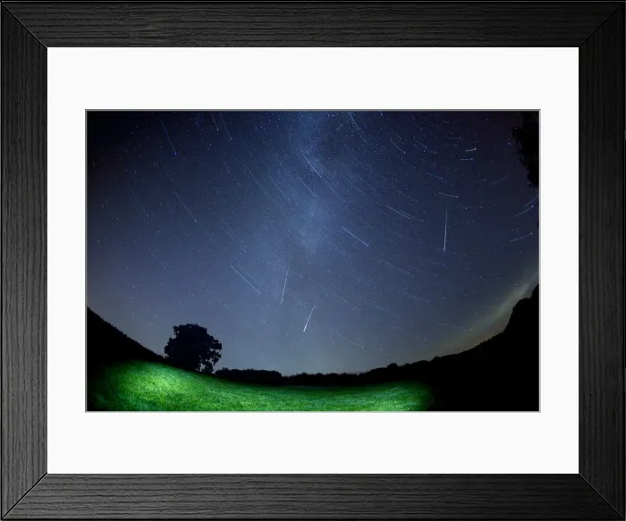 Framed Print : Shooting Stars - Perseid Meteors