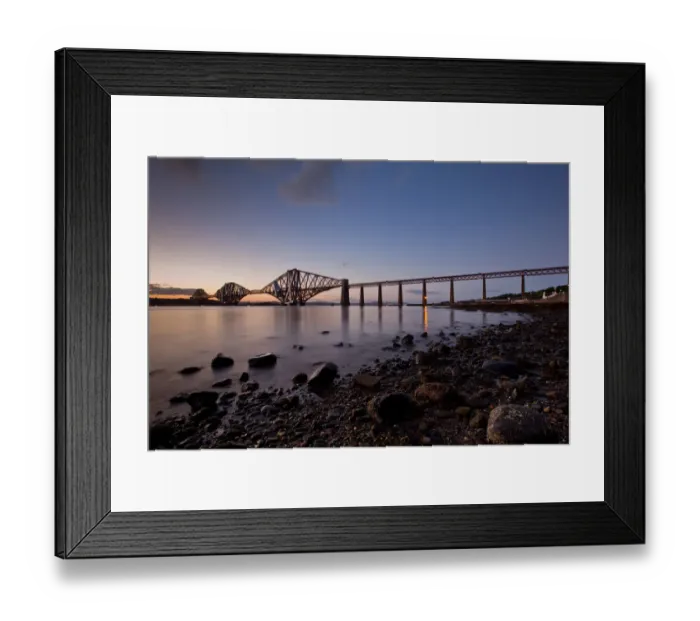 Framed Print : Forth bridge at sunset