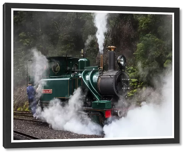 Steam Train, West Coast Wilderness Railway, Tasmania, Australia