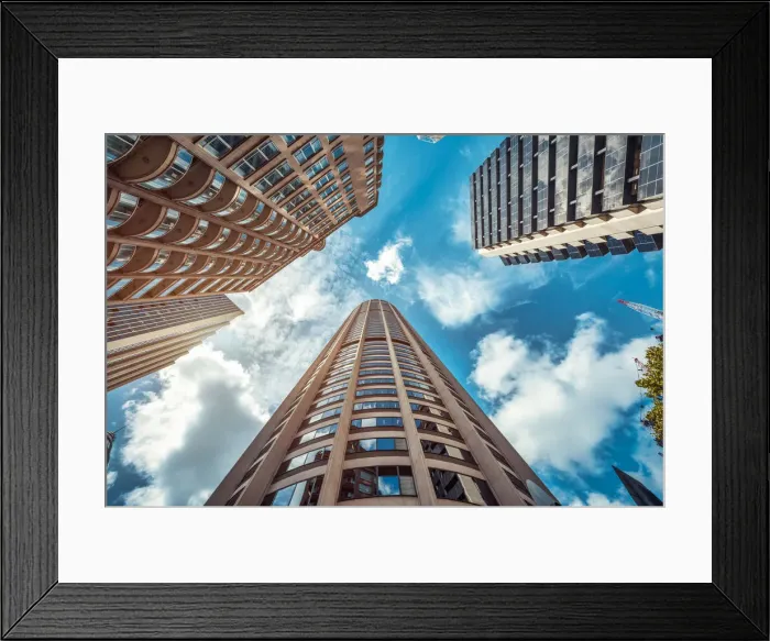 Framed Print : Skyscrapers in the downtown Sydney Framed Print : Skyscrapers in the downtown Sydney