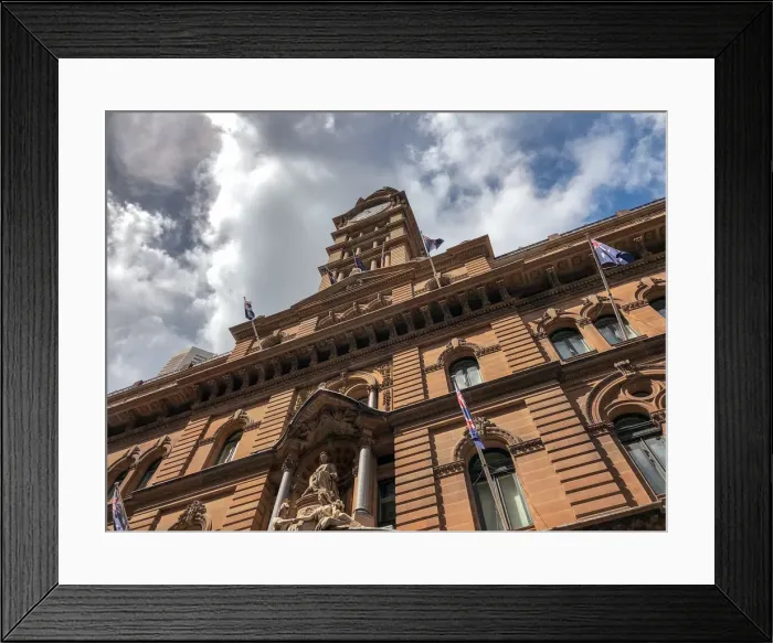 Framed Print : Australian Post Building in Sydney Downtown area