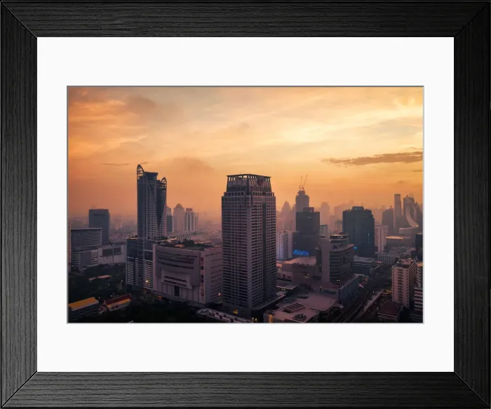 Framed Print : Morning Bangkok
