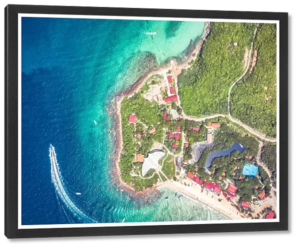 Drone photo of Koh lan island, Pattaya