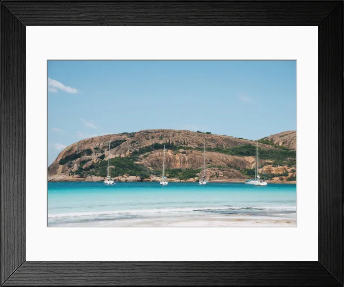 Framed Print : esperance boats