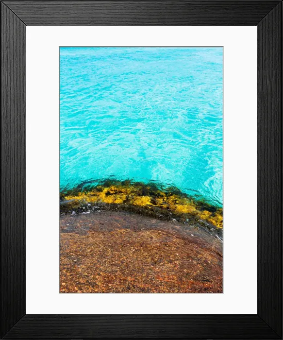 Framed Print : Hellfire Bay Abstract