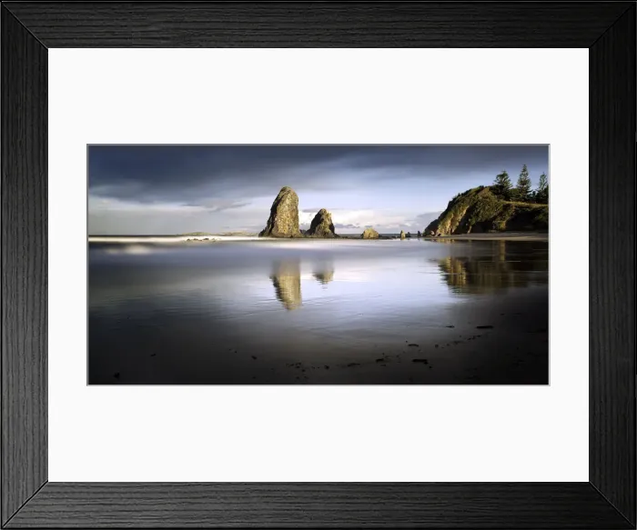 Framed Print : Glasshouse rocks, Narooma