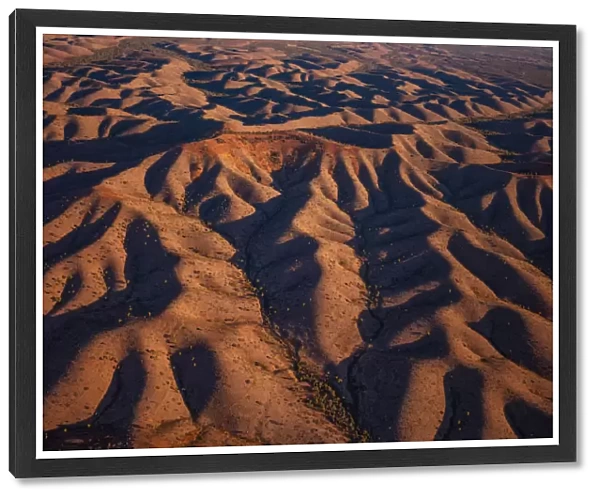 Aerial photography of the West Macdonnell Ranges west of Alice Springs, Northern Territory Austraila