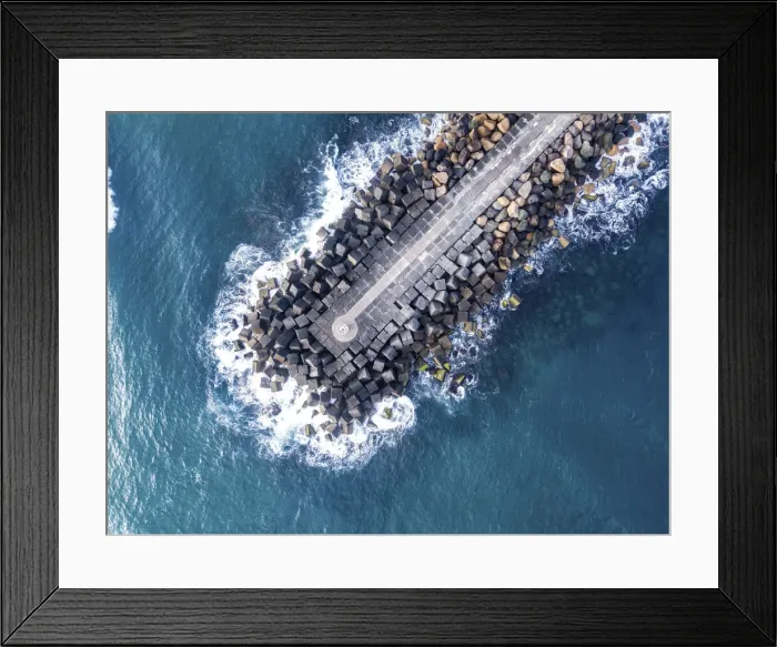 Framed Print : ocean views of jetty Framed Print : ocean views of jetty