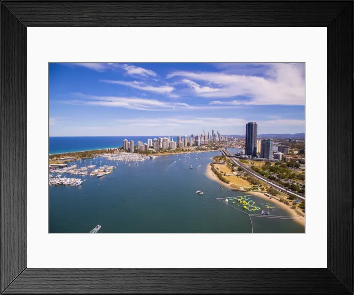 Framed Print : Aerial Gold Coast Framed Print : Aerial Gold Coast