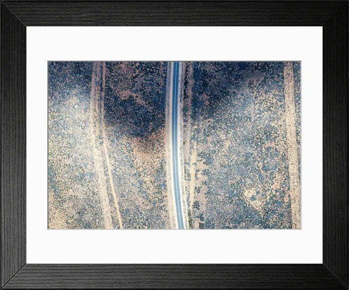 Framed Print : Road in Desert