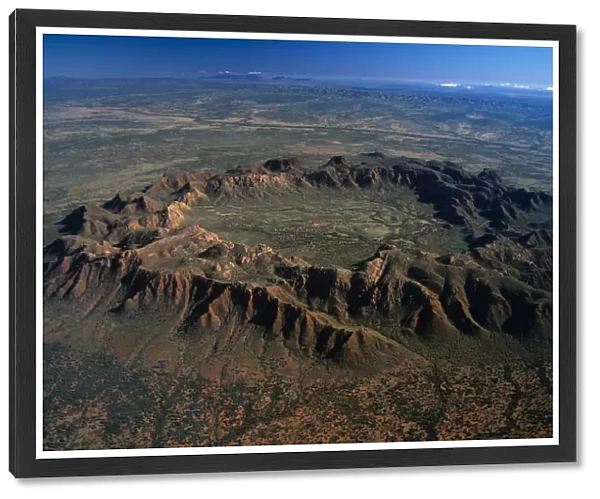 Australia, Northern Territory, Gosses Bluff Crater, aerial view