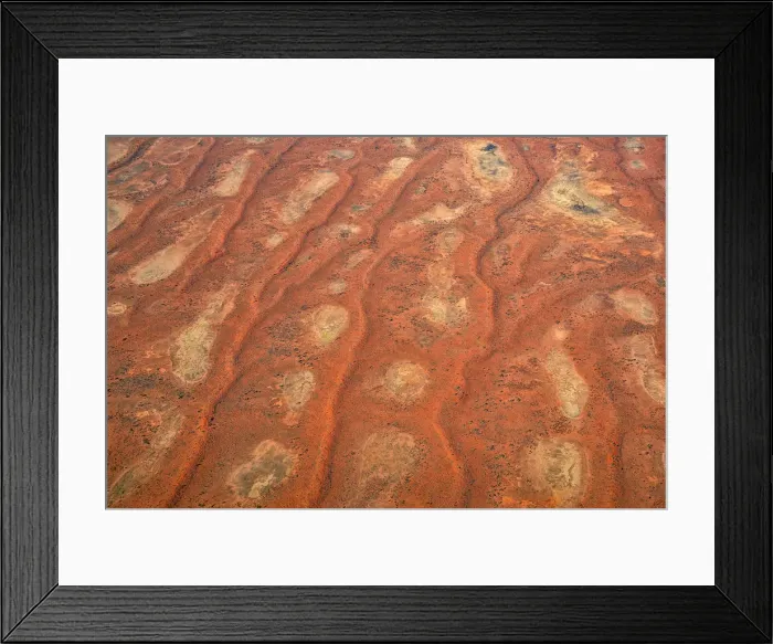 Framed Print : Outback Australia in drought from the Air