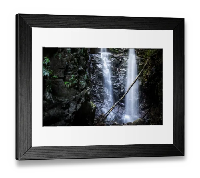 Framed Print : Box Log Falls