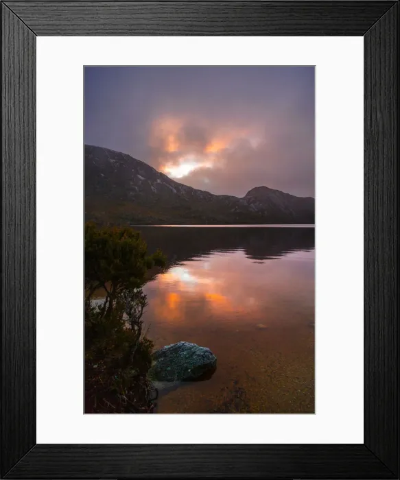 Framed Print : Sunrise at Dove Lake