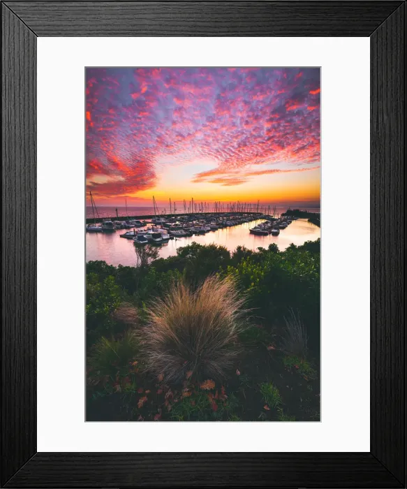 Framed Print : Yacht Marina