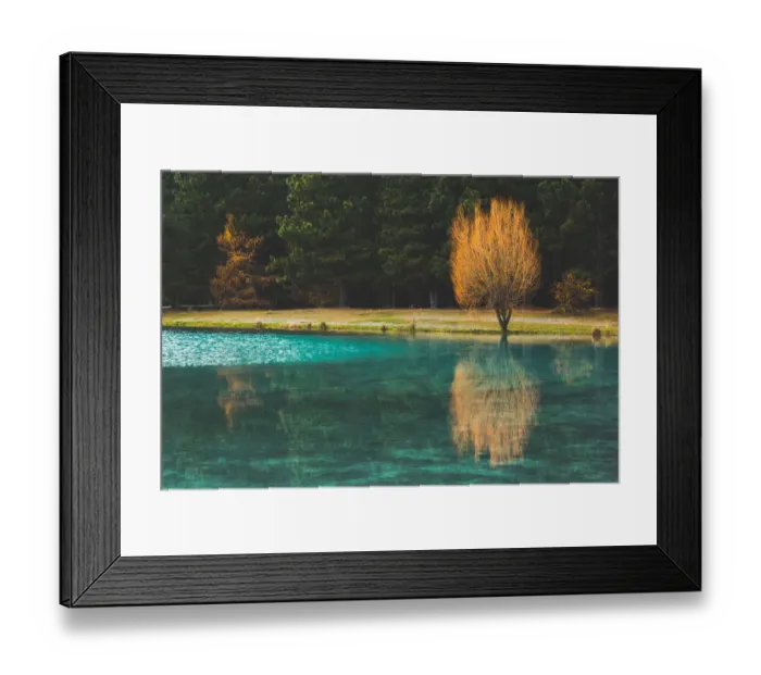 Framed Print : Emerald Green Lake