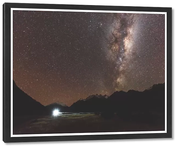 Milky Way. Milkly Way at Mount Cook, South Island, South Island, New Zealand