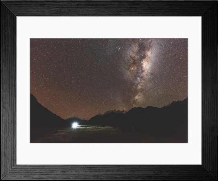 Framed Print : Milky Way. Milkly Way at Mount Cook, South Island, South Island, New Zealand