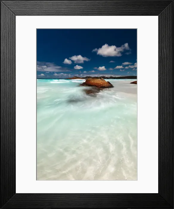 Framed Print : Rocks at Lucky Bay