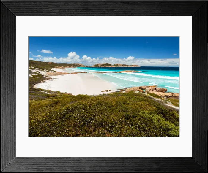 Framed Print : Lucky Bay beach