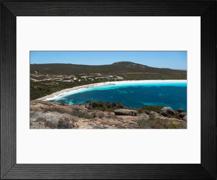 Framed Print : Lucky Bay look out