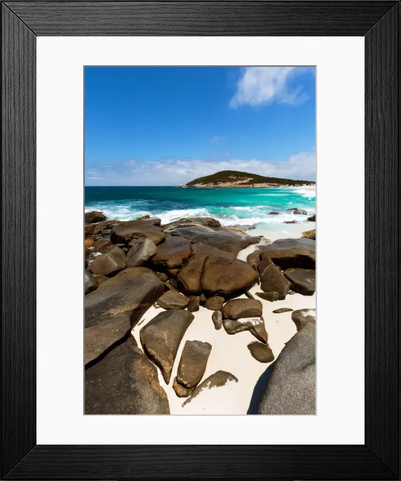 Framed Print : Cape Arid National Park rocks