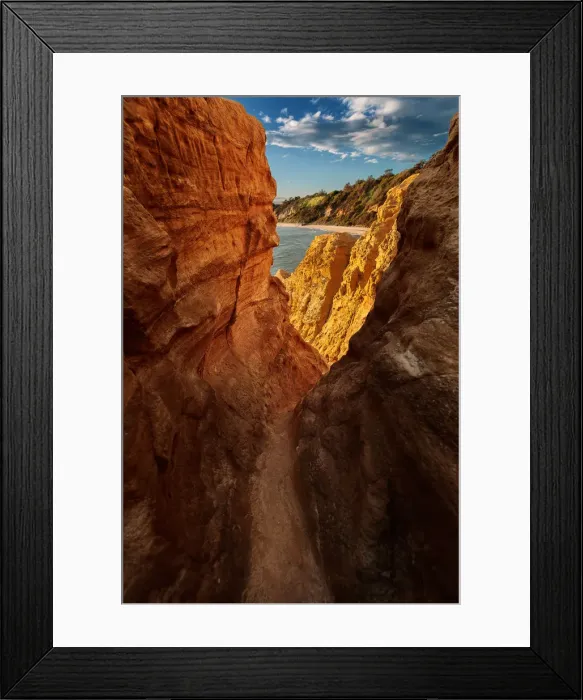 Framed Print : Coastal Cliffs