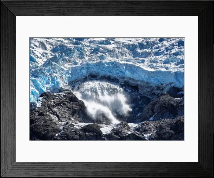 Framed Print : Rob Roy Glacier Avalanche