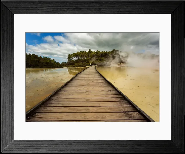 Framed Print : Waiotapu Geothermal area