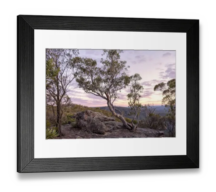 Framed Print : Sunset at lookout at Morton National Park